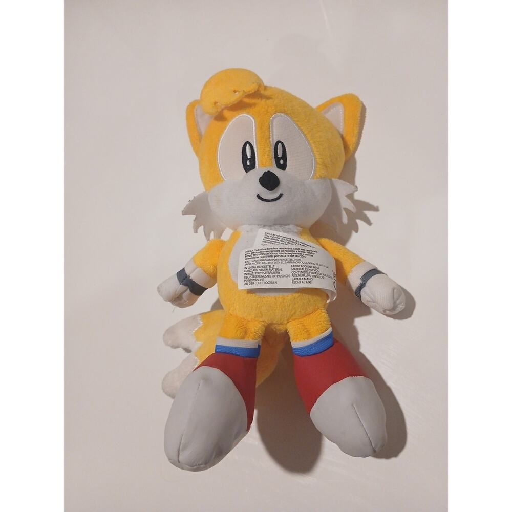 Jakks Pacific Sonic The Hedgehog Tails 9” Plush Stuffed Animal Sega Pre-Owned